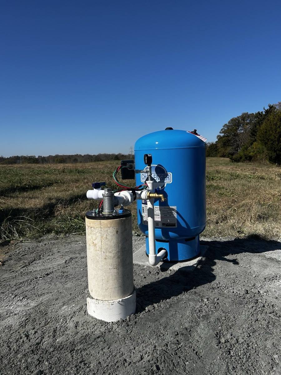 Completed well cap — ready for use